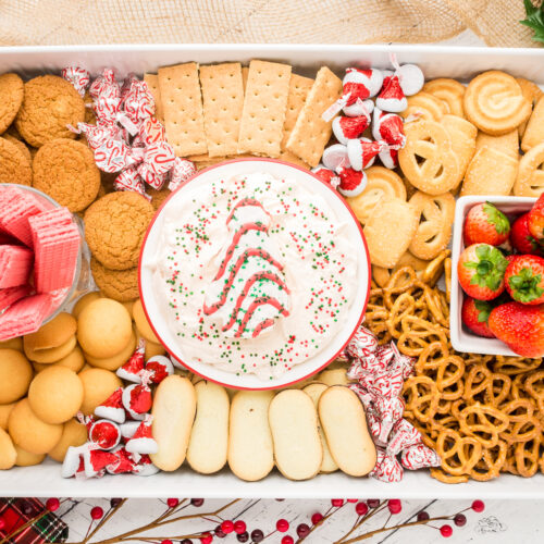 Christmas Tree Cake Dip Dessert Charcuterie Board Remake My Plate