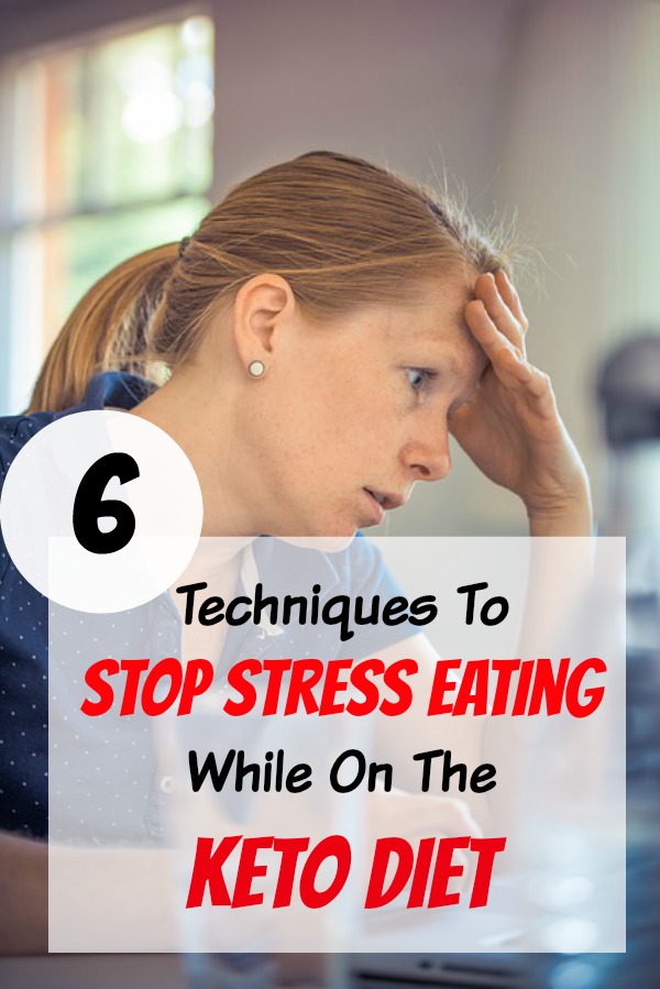 Check out these 6 techniques to help with stress eating while you are on the keto diet. #stress #stressrelief #ketodiet #remakemyplate