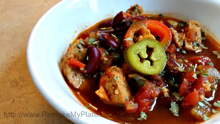 Mexican Chicken Meatball Soup - Remake My Plate