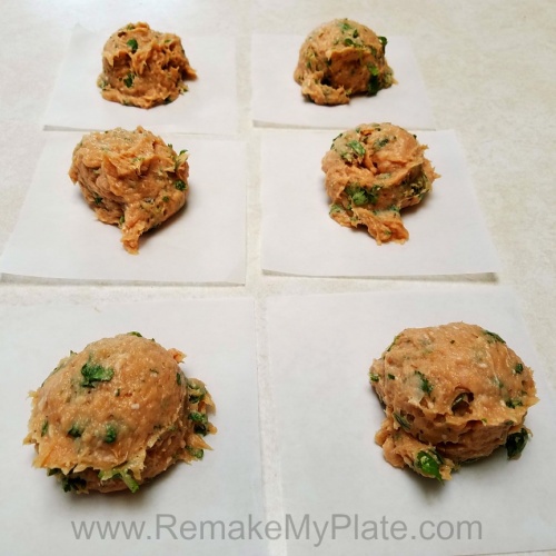 Make a double or triple batch, place patty mixture on squares of waxed paper and freeze to cook later.