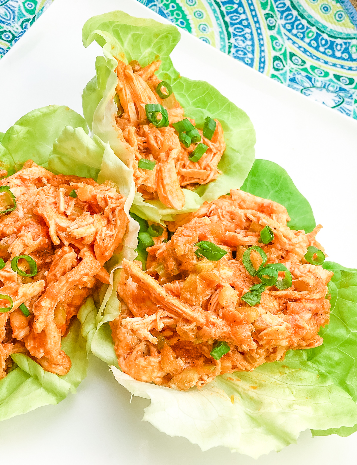 buffalo chicken lettuce wraps