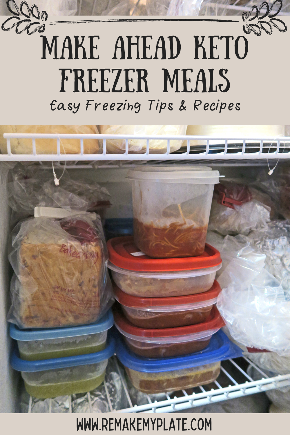 make ahead keto freezer meals pinterest pin