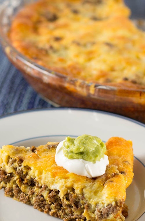 Make this delicious crustless taco pie for taco Tuesday or any other day of the week.