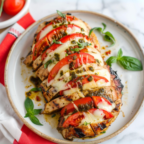 Hasselback Caprese Chicken 1