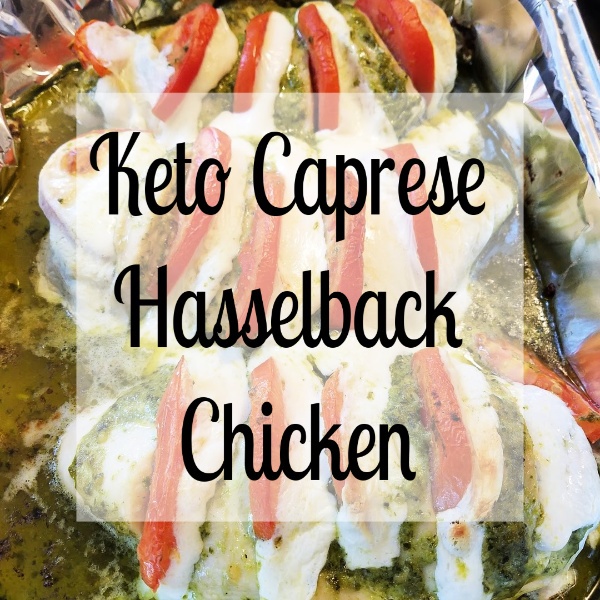 Keto Caprese Hasselback Chicken #keto #ketorecipes #lowcarb