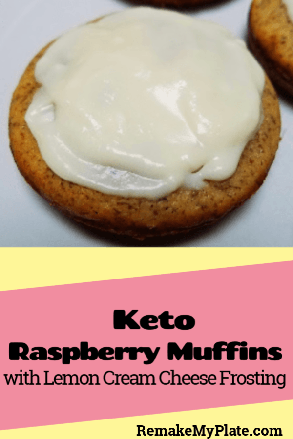 Keto Raspberry Lemon Muffin Tops have only 1.8 net grams of carbs each #keto #ketomuffin #ketorecipes #lowcarb #lowcarbmuffin #lazyketo #remakemyplate