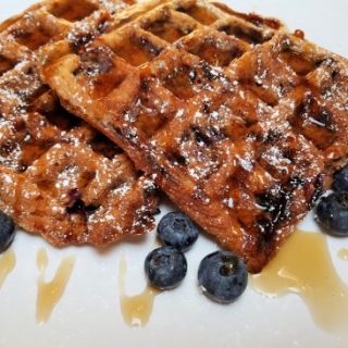 Blueberry Cinnamon Keto Chaffles #chaffles #ketowaffles #ketorecipes #ketogenic #remakemyplate
