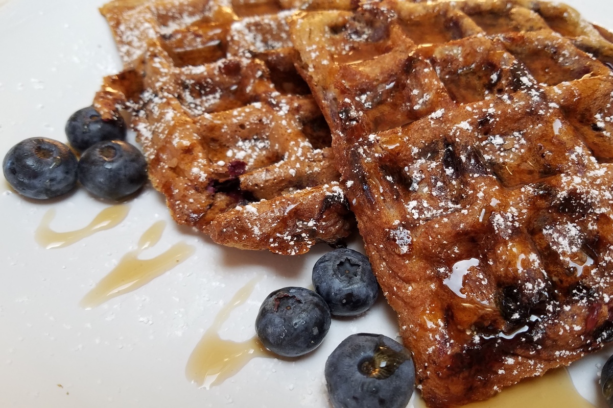 keto blueberry chaffles 2