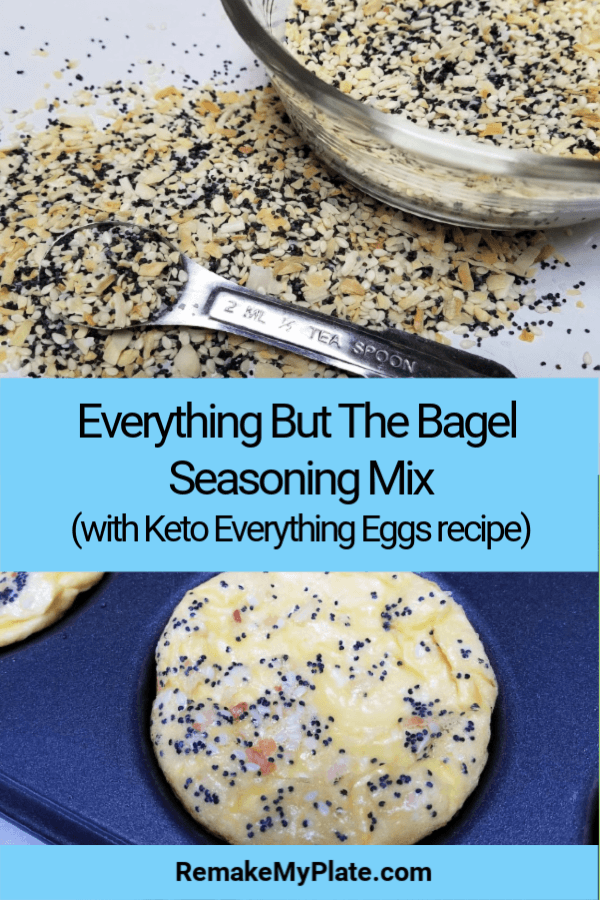Everything But The Bagel Seasoning Mix with eggs and keto #chaffles #keto #ketogenic #ketorecipes #remakemyplate