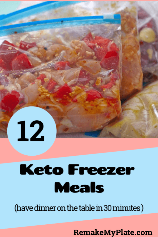Looking to save time in the kitchen? Try these keto freezer meals. #freezermeals #ketomeals #oamc #remakemyplate