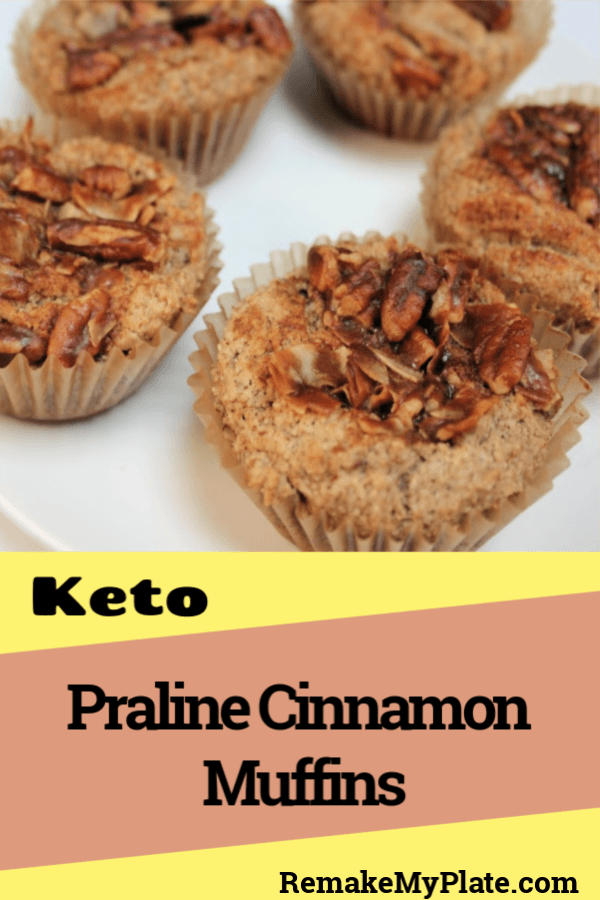 Keto praline cinnamon muffins #ketomuffins #ketopralines #muffinrecipe #ketorecipe #remakemyplate