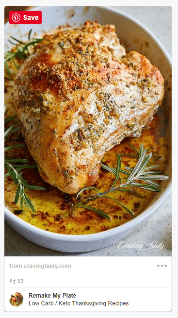 Garlic infused roasted turkey breast
