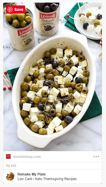 Baked olive and chunks of feta cheese