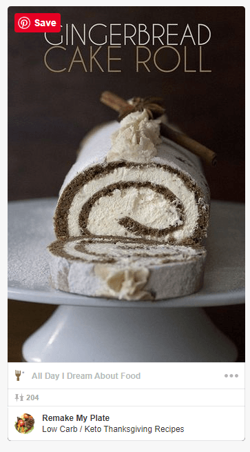 Ginger bread cake roll