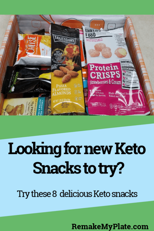Looking for new keto snacks to try? You will love these monthly Keto Krate snacks #keto #ketosnacks #ketodesserts #remakemyplate