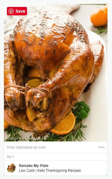 Dry brined orange rosemary turkey