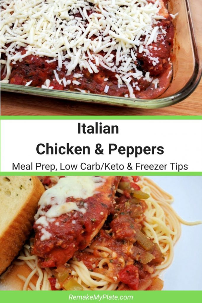 Keto Low Carb Italian Chicken and Peppers Recipe - Remake My Plate