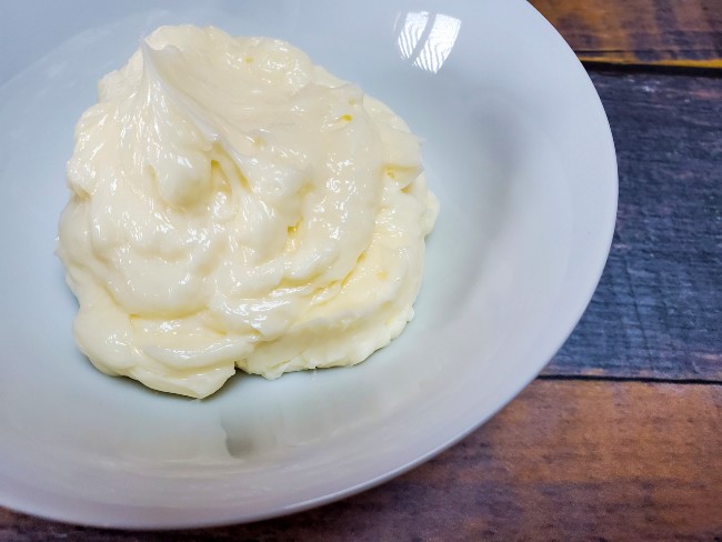 homemade cultured butter in a bowl