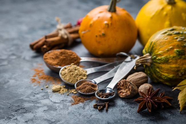 Cinnamon, ginger, nutmeg and cloves make up this delicious pumpkin spice blend
