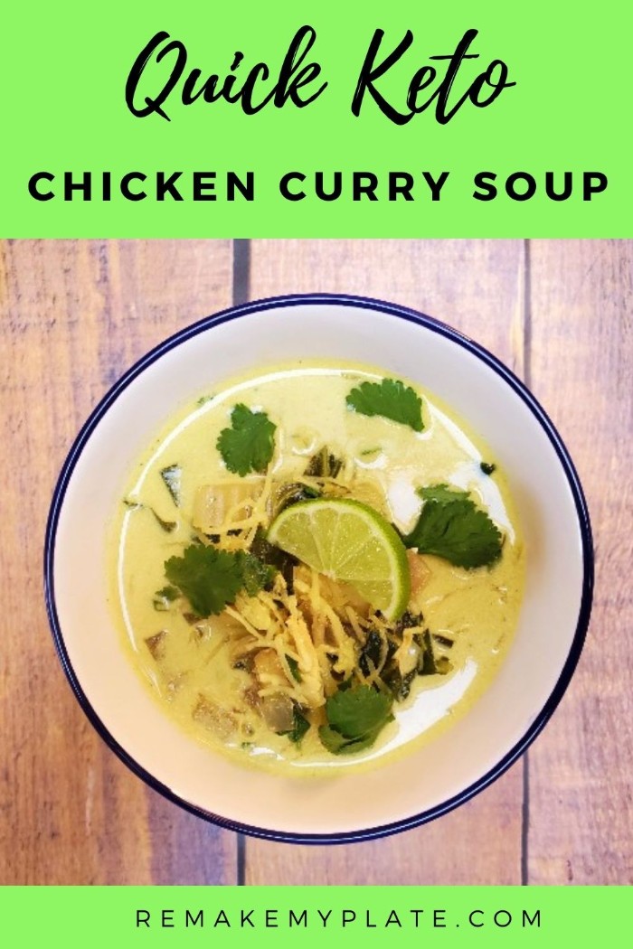 Quick Keto Chicken Curry Soup