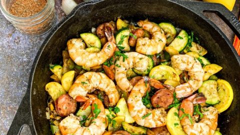 Shrimp And Vegetable Skillet