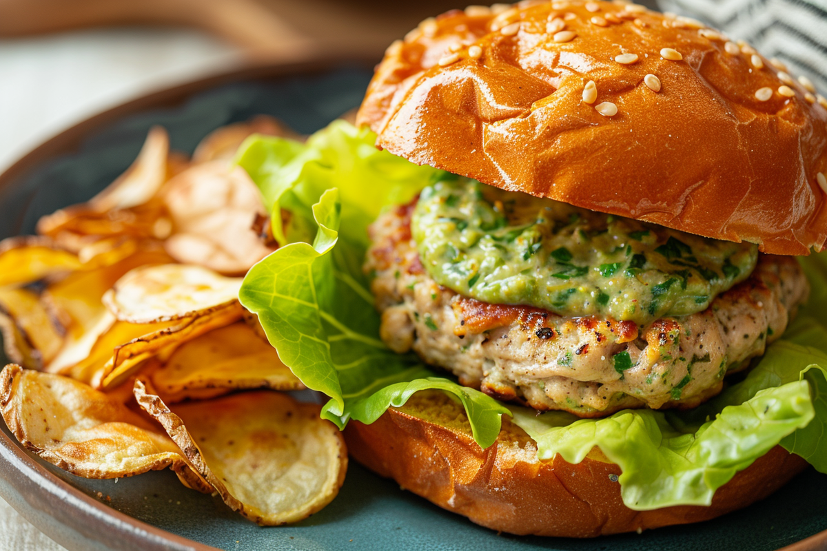 Cilantro Lime Chicken Burger 2