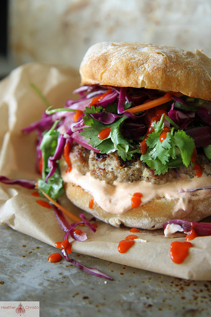 Grilled Asian Pork Burger