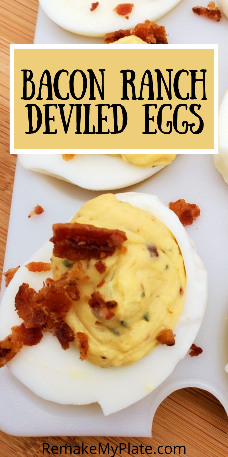 Bacon Ranch Deviled Eggs Pinterest