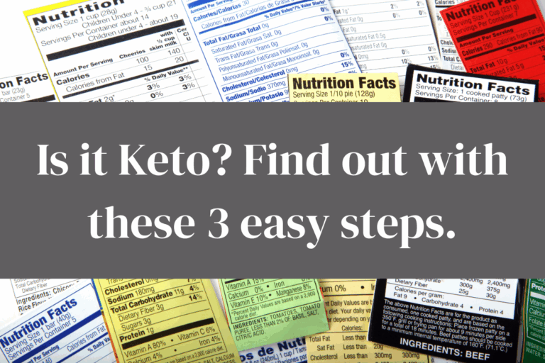 How To Read Nutrition Labels While On Keto