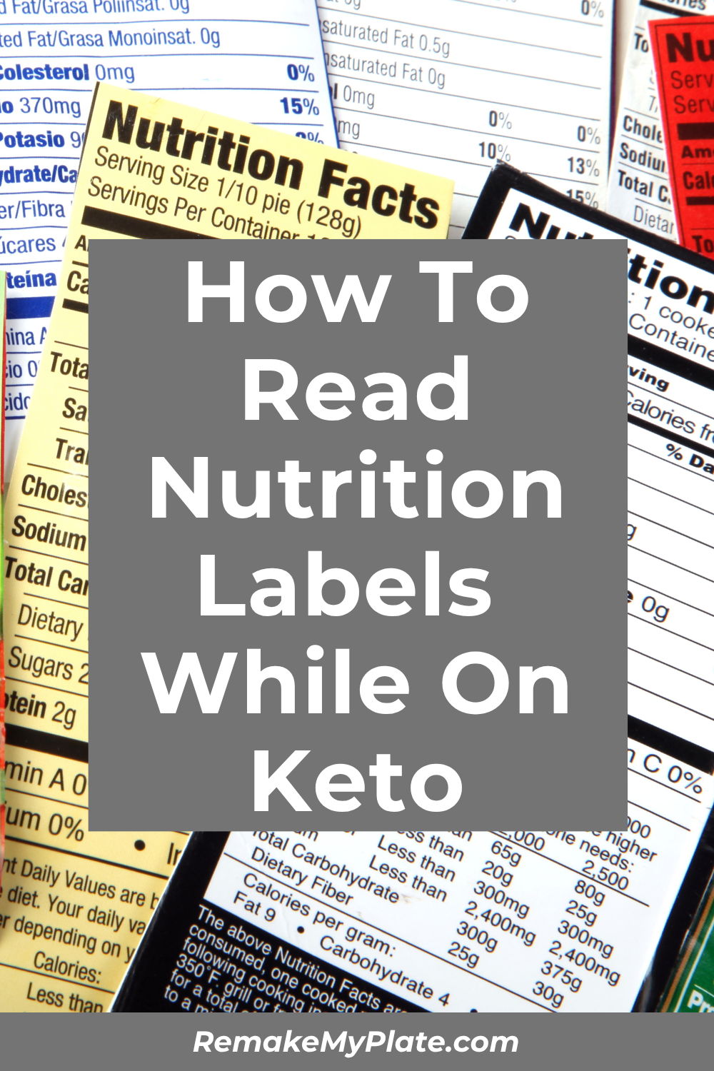how to read a nutrition label while on keto