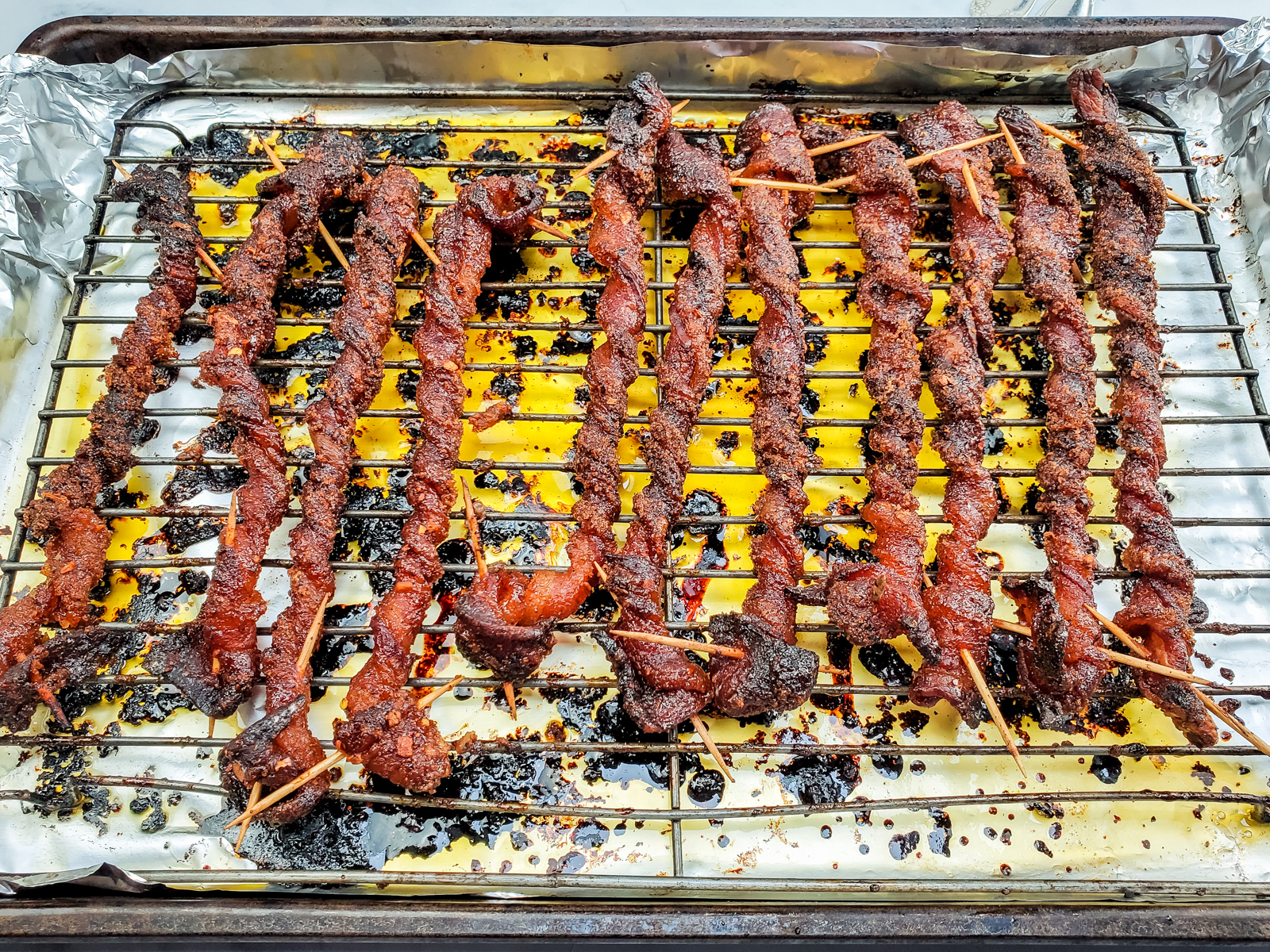 baked twisted keto bacon