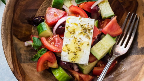 greek village salad horiatiki 1 flavorthemoments.com
