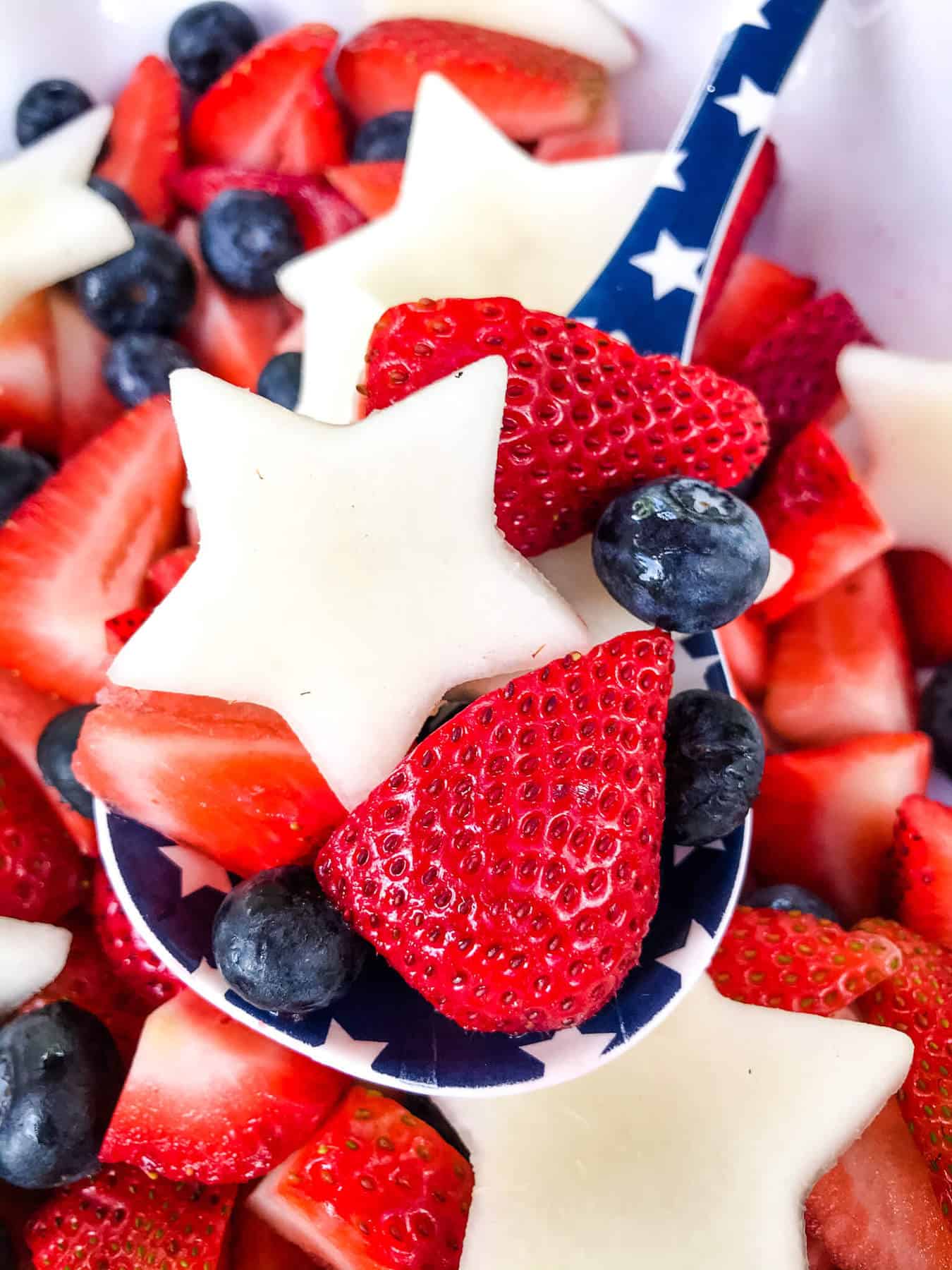 patriotic red white blue berry peach fruit salad threeolivesbranch 8