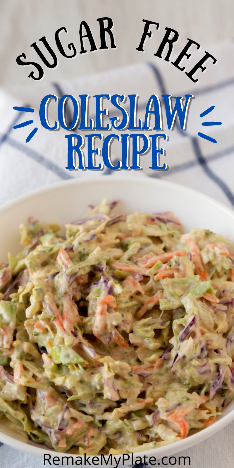 sugar free coleslaw Pinterest 1