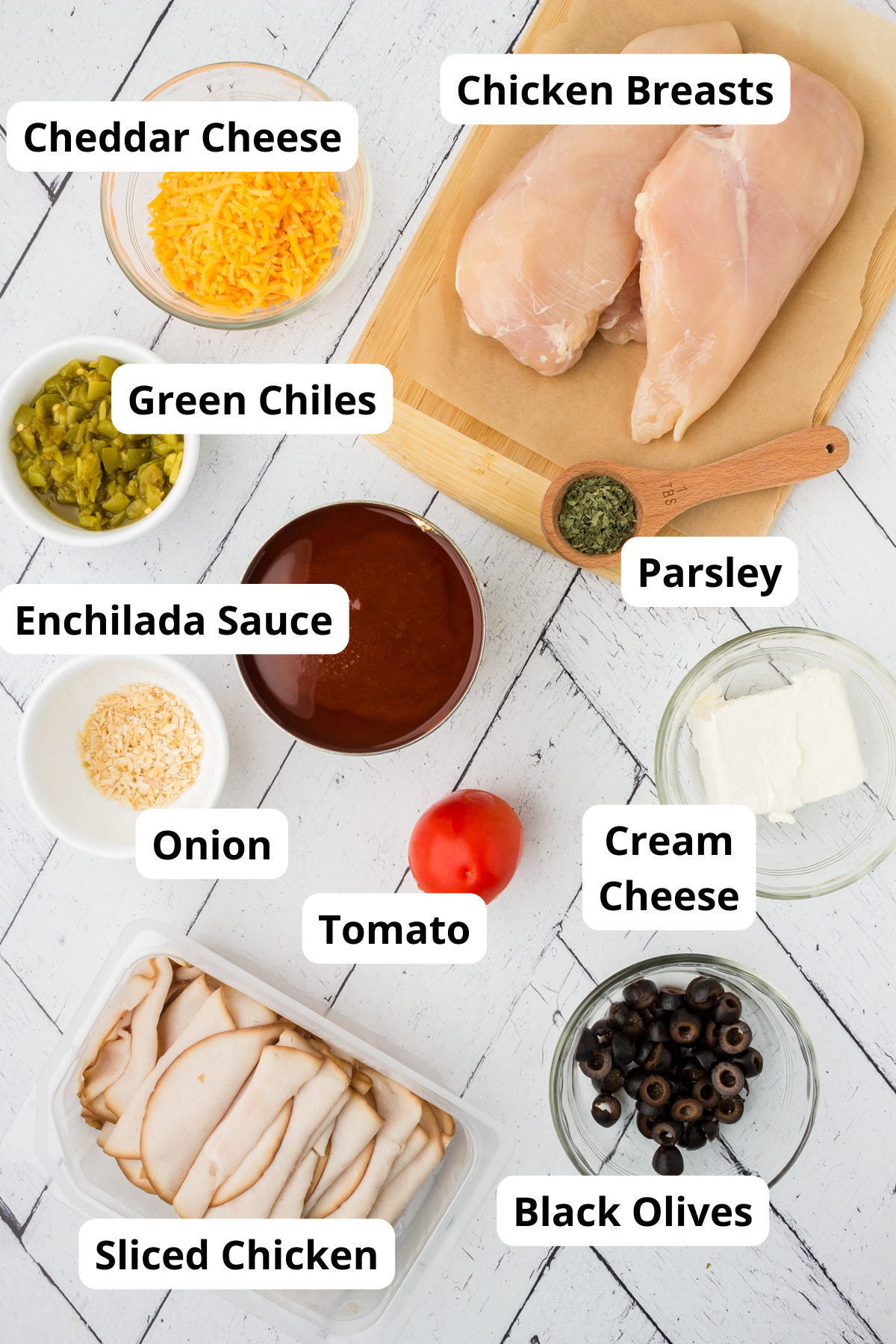 ingredients for keto chicken enchiladas recipe