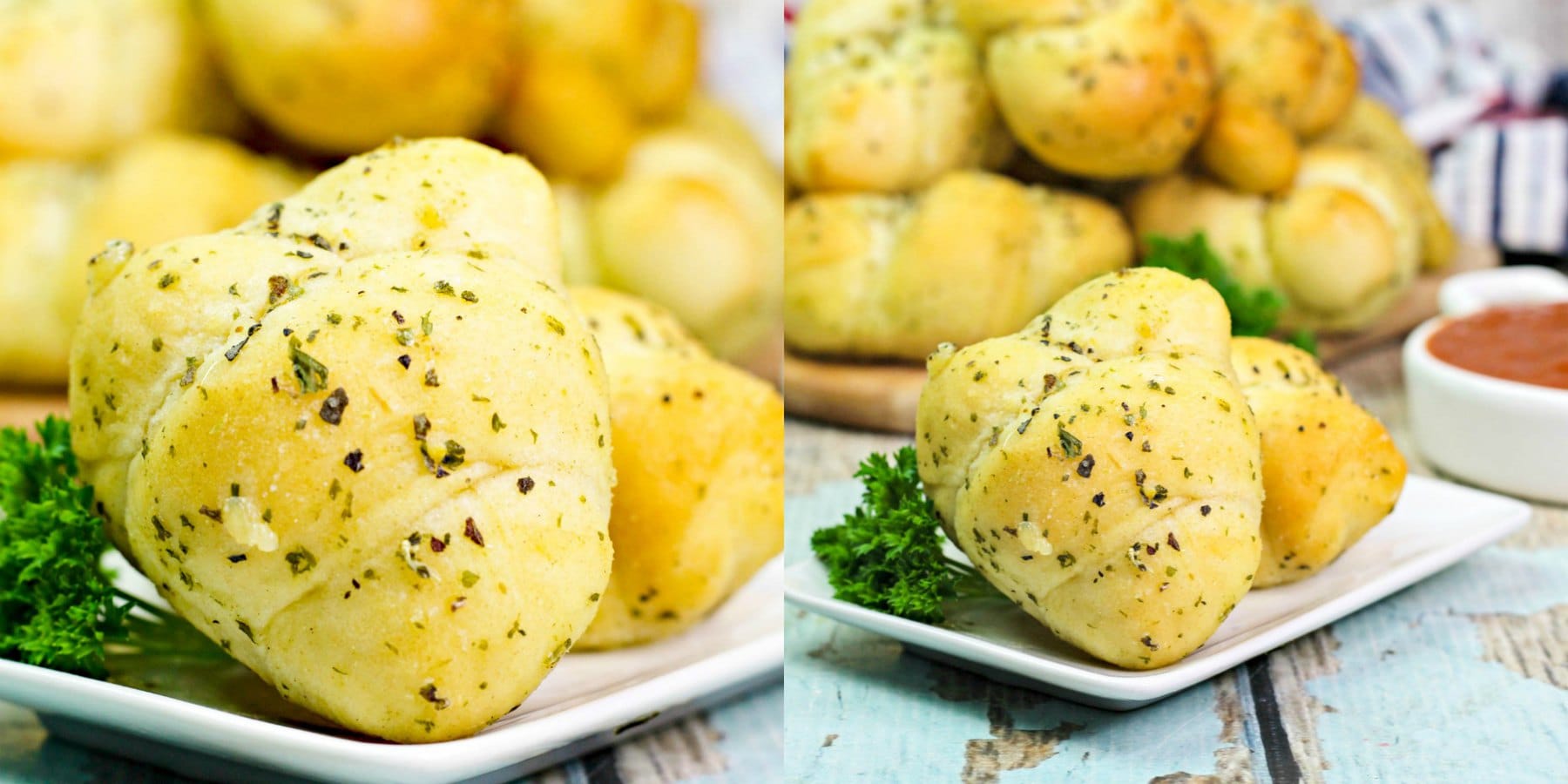 garlic knots facebook collage