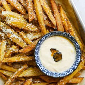 parmesan truffle fries with truffle aioli the heirloom pantry 3