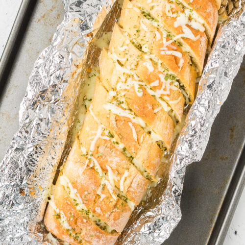 Cheese Stuffed Garlic Bread Baguette 2 of 6