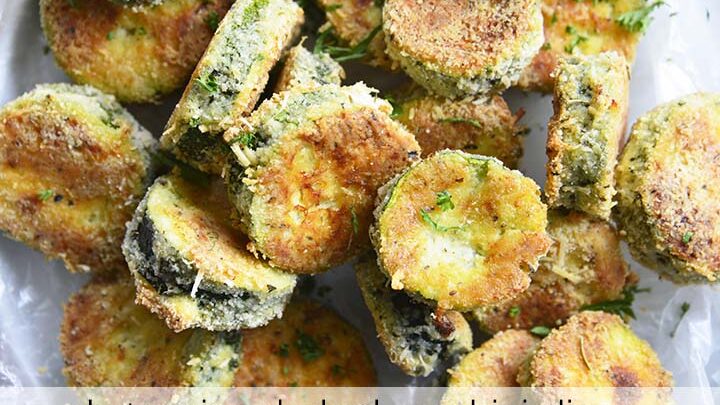 Keto Baked Zucchini Slices with Description