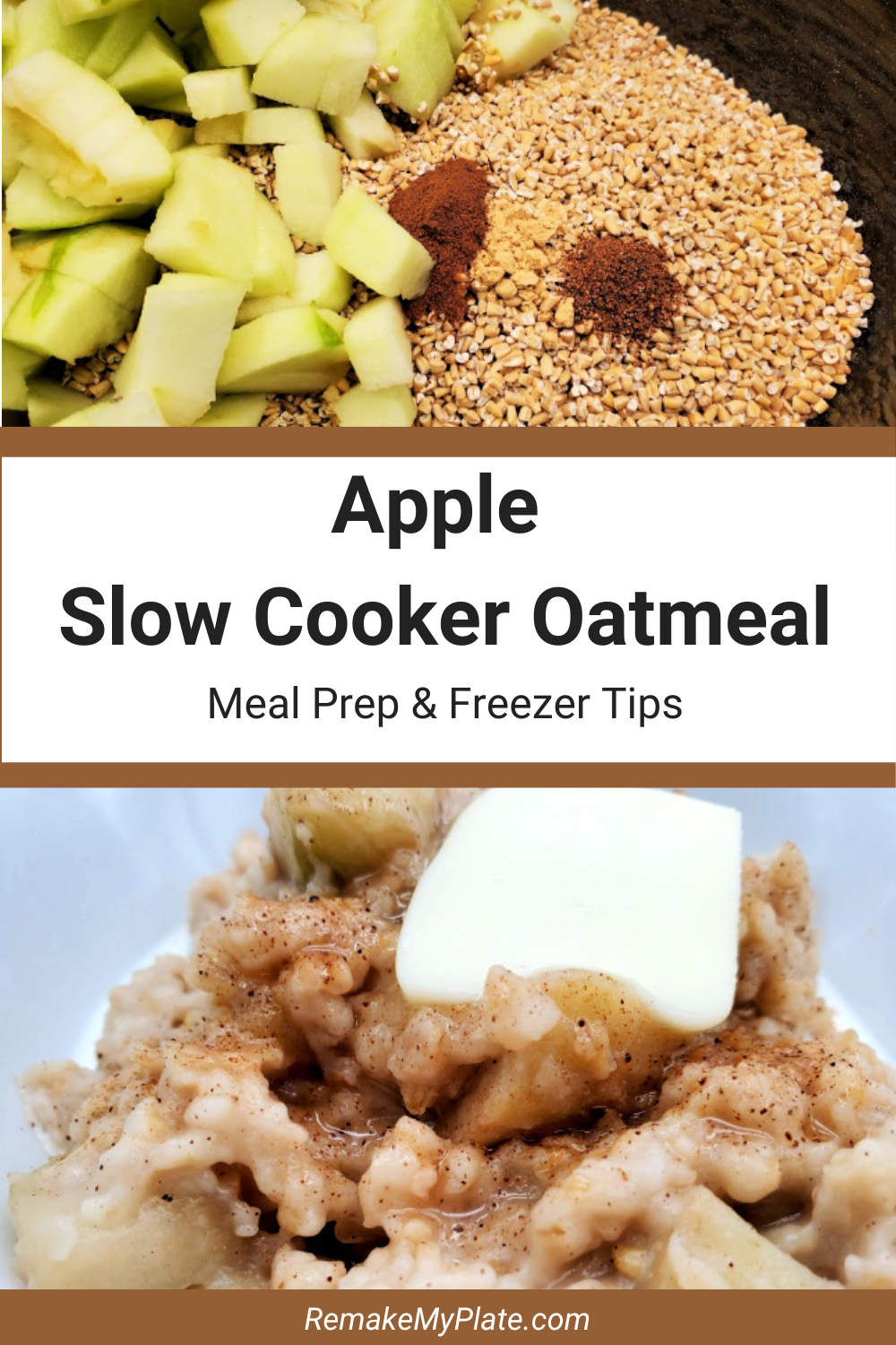Apple Slow Cooker Oatmeal