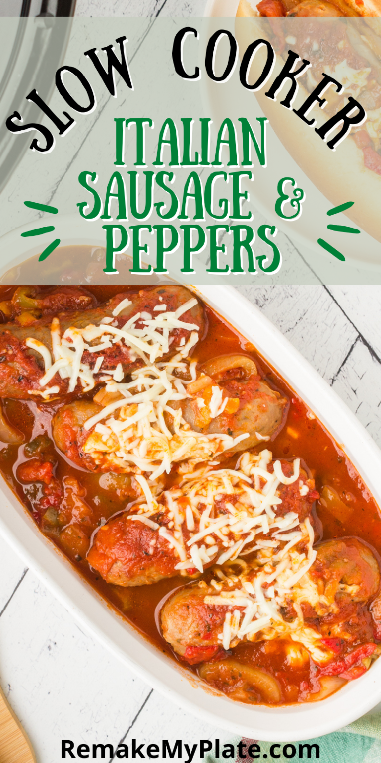 Italian Sausage And Peppers Recipe (Slow Cooker) - Remake My Plate