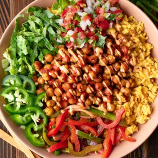roasted veggie rice bowls with chickpeas 4