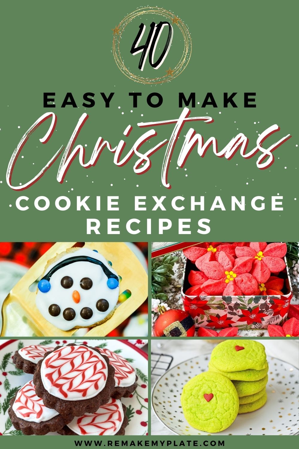 40 Easy to make Christmas Cookie Exchange Recipes