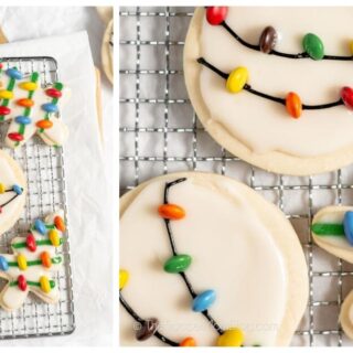 Christmas light cookies fb