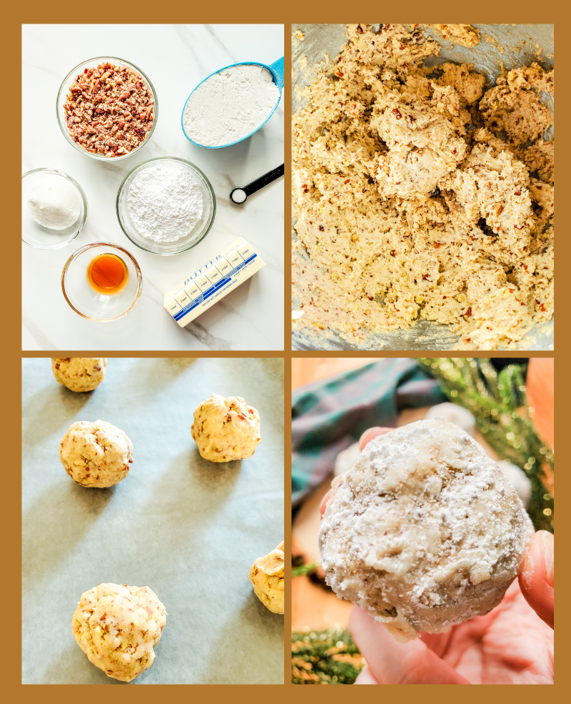 Snowball Cookies Process Shots
