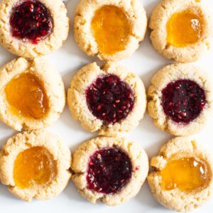 fg almond flour thumbprint cookies