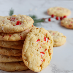 white chocolate candy cane cookies feature 1