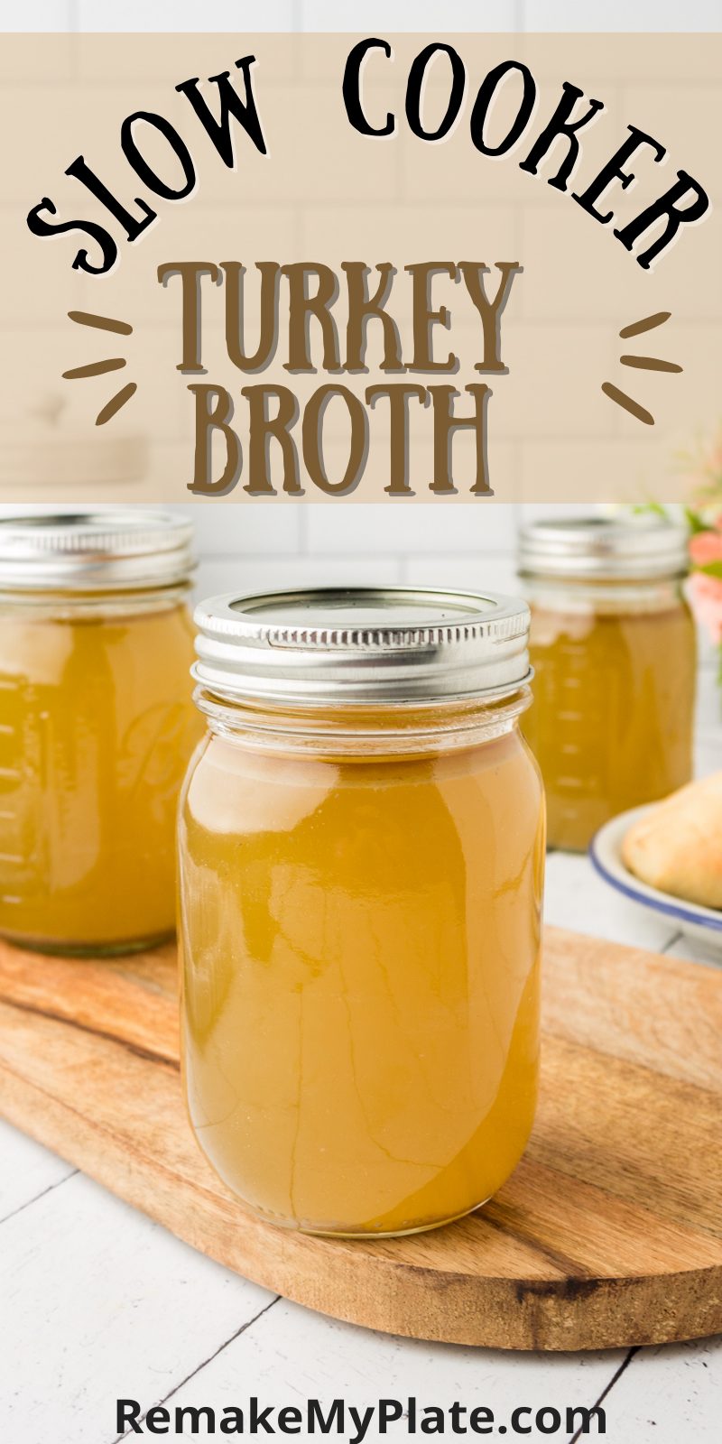 easy to make slow cooker turkey broth recipe