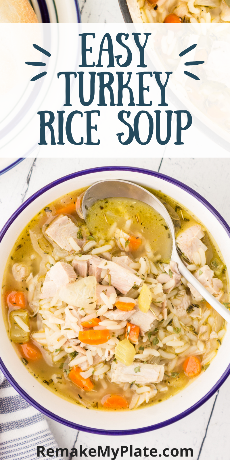 Delicious and easy to make turkey soup using thanksgiving leftovers 