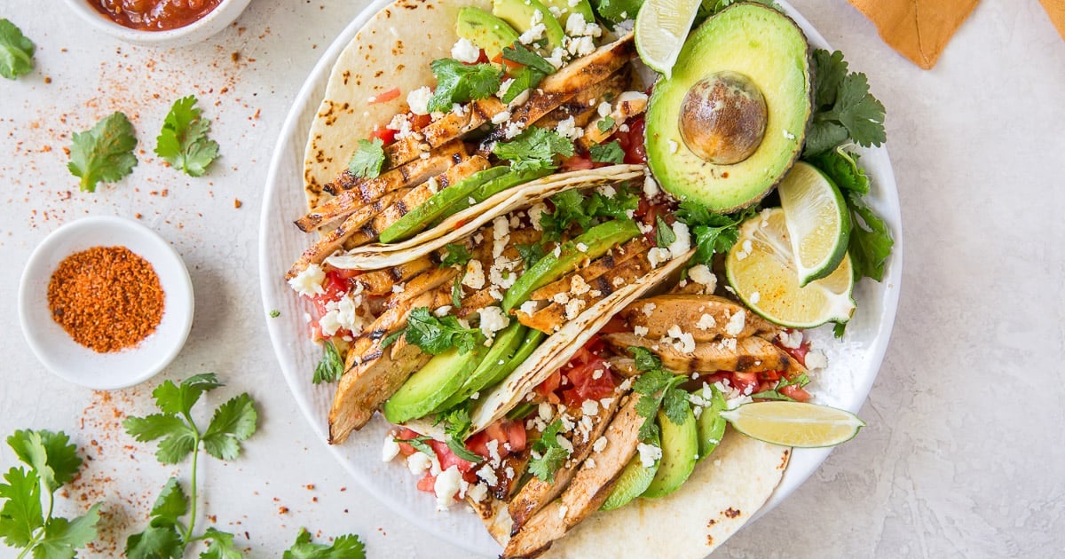 Grilled Chili Lime Chicken Tacos FB 7